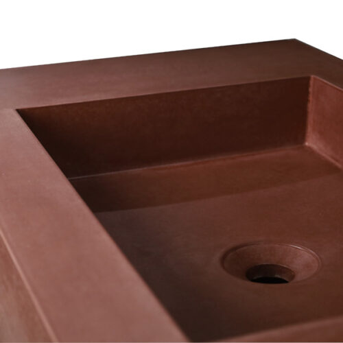 atypické betonové umyvadlo