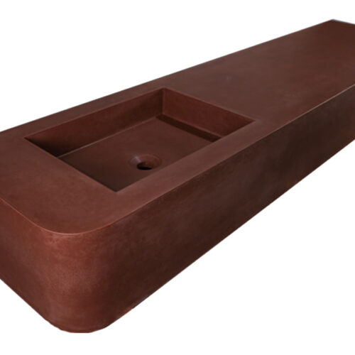 atypické betonové umyvadlo